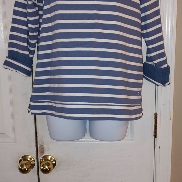 Crown & Ivy Harper Long Sleeve Button Sweatshirt  Sz S Petite  Sz SP NWOT - Picture 2 of 5